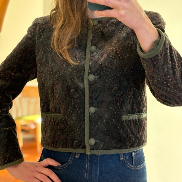 Vintage Brooks Brothers Velvet Paisley Blazer​ - Picture 14 of 14